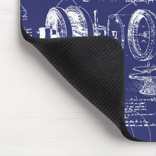 Da Vinciの青写真// マウスパッド (コーナー)