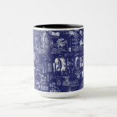 Da Vinciの青写真// マグカップ (中央)