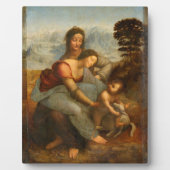 Da VinciのSt. Anneとのヴァージンと子供 フォトプラーク (正面)