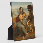 Da VinciのSt. Anneとのヴァージンと子供 フォトプラーク (側面)