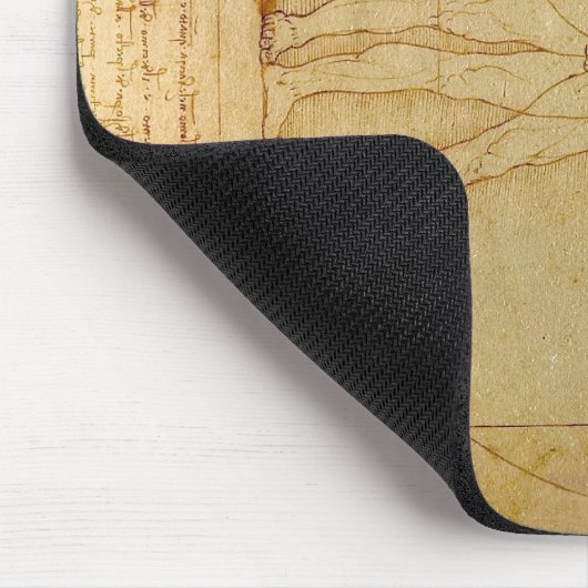 Da VinciのVitruvianの人 マウスパッド (コーナー)