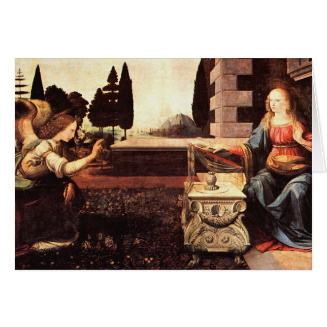 Da Vinci、レオナルド-告知 (正面横)