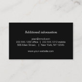 Da Vinci coffee roasters minimal vitruvian man 名刺 (裏面)