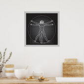 da vinci vitruvian man poster from 14.95 ポスター (キッチン)