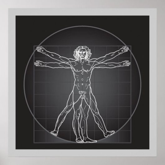 da vinci vitruvian man poster from 14.95 ポスター (正面)