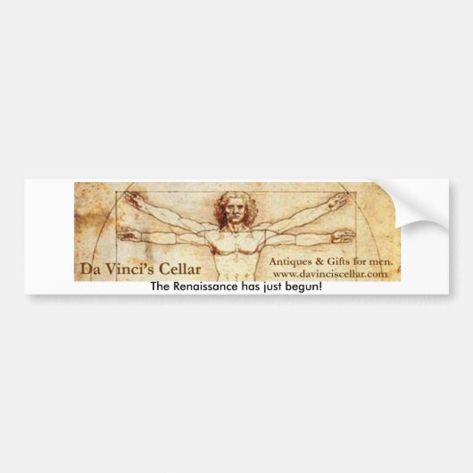 Da Vincisセラーのバンパーステッカー バンパーステッカー (正面)