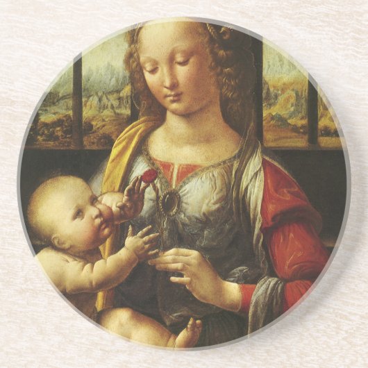 da Vinci's Madonna of the Carnation コースター (正面)
