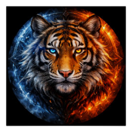 Daagwear – Duality Tiger | Fire & Ice Spirit ポスター