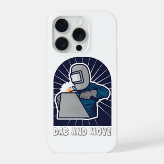 Dab and Move Funny TIG Welder Art iPhone 15 Proケース