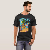 Dab Beach Fruit Tropical Summer Vacation Dabbing P Tシャツ (正面フル)