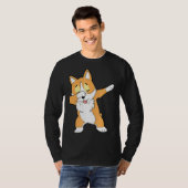 Dab Corgi Dabbing Corgi Tシャツ (正面フル)