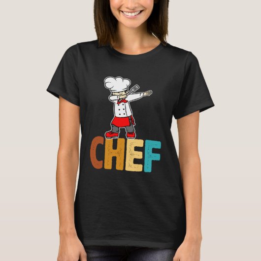 Dab Dabbing Chef Cooking Guru  Cook Retro Culinary Tシャツ (正面)