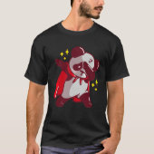 Dab Dabbing Move Panda Bear with Cape Dance Dabbin Tシャツ (正面)