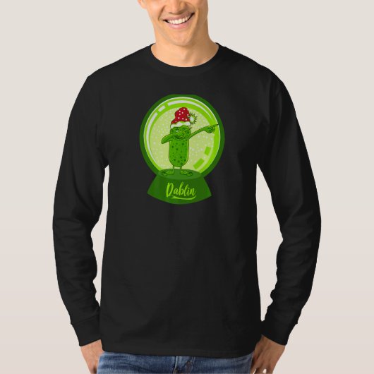 Dab Elf Goblin Snowball Snow Globe Dabbing Christm Tシャツ (正面)