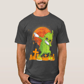 Dab Halloween Pickle Dabbing Dancing Cucumber Cost Tシャツ