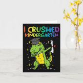 Dab Iが幼稚園を潰した最終日の卒業生 カード (黄色い花)