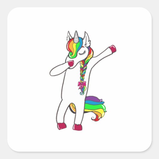Dab licorne スクエアシール (正面)