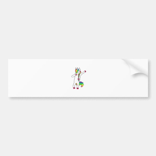 Dab licorne バンパーステッカー (正面)