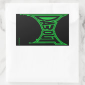 "Dab Out"ステッカー、光沢 長方形シール (バッグ)