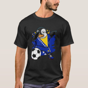 Dab Penguinボスニアヘルツェゴビナサッカーファンジャージー Tシャツ
