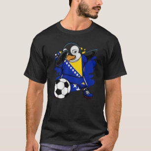 Dab Penguinボスニアヘルツェゴビナサッカーファンジャージー Tシャツ