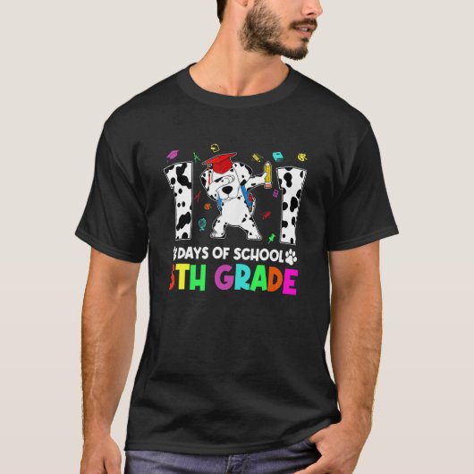 Dabbing 101 Days School 5th Grade Student Teacher  Tシャツ (正面)