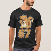 Dabbing 67 Squirrel 67 Funny Six Seven Gen Z Slang Tシャツ (正面)