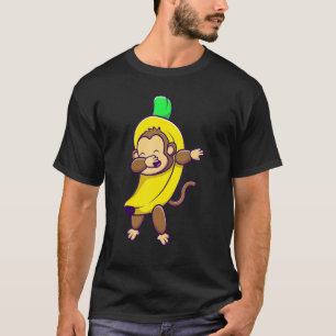 Dabbing Ape – バナナの衣装を着たサル Tシャツ