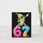 Dabbing Banana 67 Ice Cream Drip Funny Six Seven M カード (正面)
