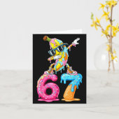 Dabbing Banana 67 Ice Cream Drip Funny Six Seven M カード (黄色い花)