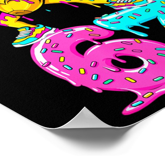 Dabbing Banana 67 Ice Cream Drip Funny Six Seven M ポスター (角)