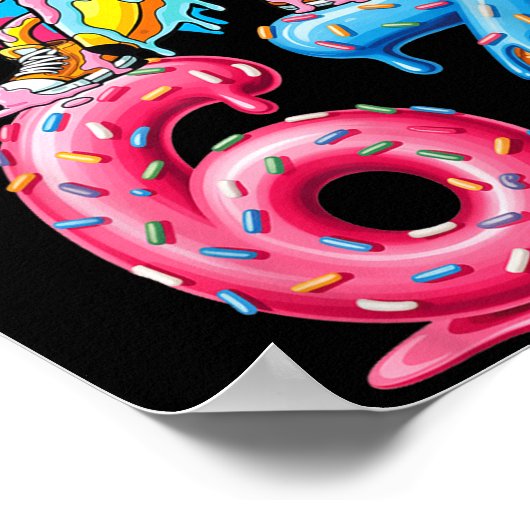 Dabbing Banana 67 Ice Cream Drip Funny Six Seven M ポスター (角)