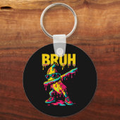 Dabbing Banana Bruh Drip Ice Cream Banana Youth Bo キーホルダー (正面)