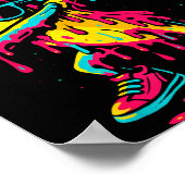 Dabbing Banana Bruh Drip Ice Cream Banana Youth Bo ポスター (角)