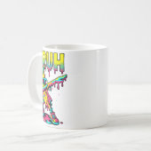 Dabbing Banana Bruh Ice Cream Drip Banana Youth Bo コーヒーマグカップ (正面左)