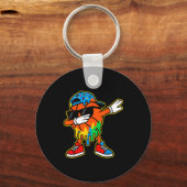 Dabbing Basketball Ice Cream Drip Boys Basketball  キーホルダー (正面)