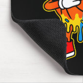 Dabbing Basketball Ice Cream Drip Boys Basketball  マウスパッド (コーナー)