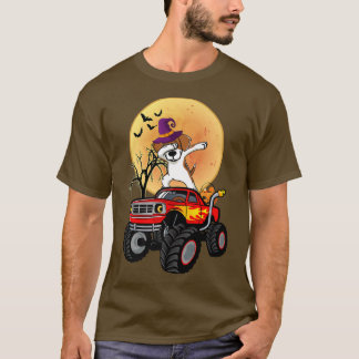 Dabbing Beagle Dog Witch Hat Monster Truck Funny H Tシャツ