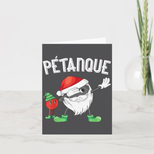 Dabbing Boules Ball Dab Christmas Cap Bouler Boule カード (正面)