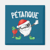 Dabbing Boules Ball Dab Christmas Cap Bouler Boule マグネット (正面)