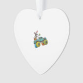 Dabbing Bunny Happy Easter Monster Truck Lovers Ki オーナメント (正面)