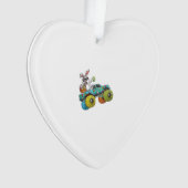 Dabbing Bunny Happy Easter Monster Truck Lovers Ki オーナメント (正面)