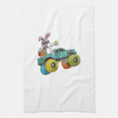 Dabbing Bunny Happy Easter Monster Truck Lovers Ki キッチンタオル (縦)