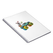 Dabbing Bunny Happy Easter Monster Truck Lovers Ki ノートブック (右側)