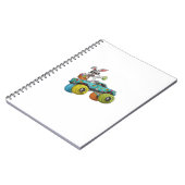 Dabbing Bunny Happy Easter Monster Truck Lovers Ki ノートブック (左側)