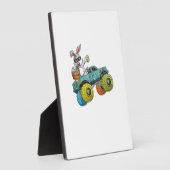 Dabbing Bunny Happy Easter Monster Truck Lovers Ki フォトプラーク (側面)