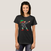 Dabbing Cake Decorator Elf Christmas Tシャツ (正面フル)