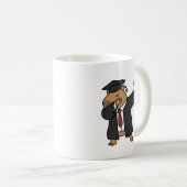 Dabbing Capybara Graduation Mug Funny Graduate  コーヒーマグカップ (正面右)