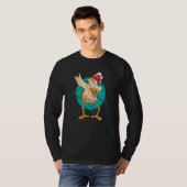 Dabbing Chicken  Rooster Tシャツ (正面フル)