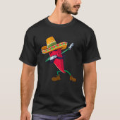 Dabbing Chili Mexican Pepper Dab Tシャツ (正面)